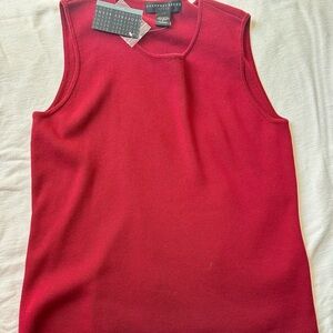 Geoffrey Beene Rich Red Knit Top